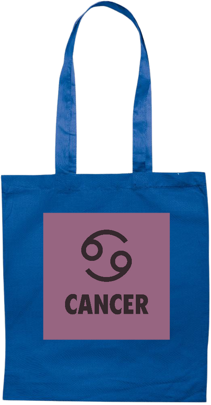 Zodiac Cancer Design - Essential colored event tote bag_ROYAL BLUE_front