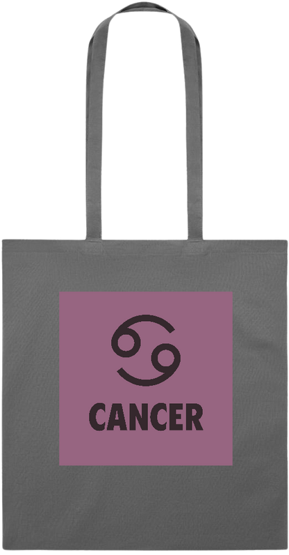 Zodiac Cancer Design - Essential colored event tote bag_STONE GREY_front