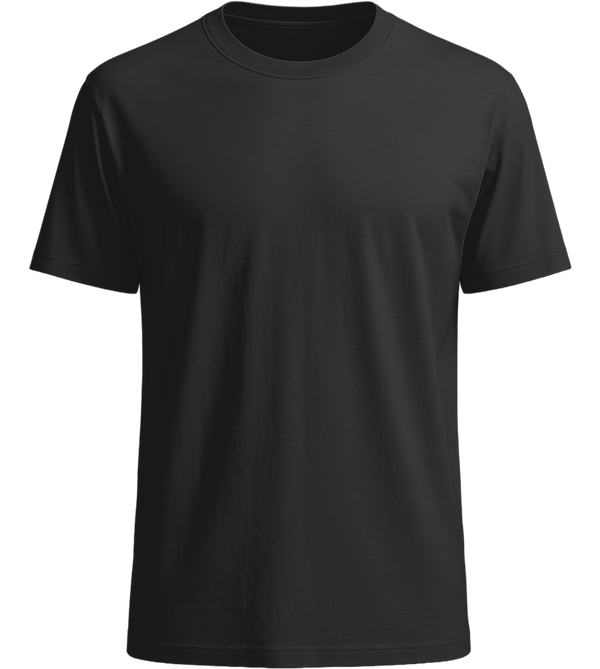 Premium unisex regular fit t-shirt_DEEP BLACK_front