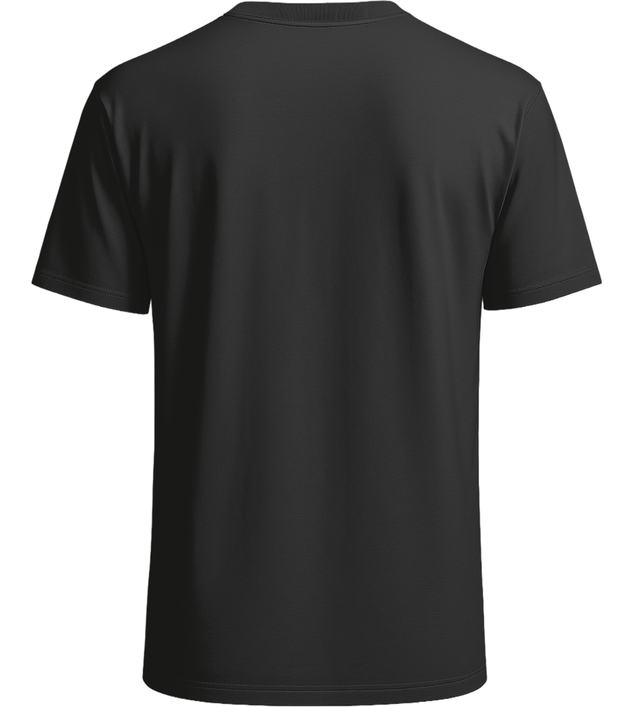 Premium unisex regular fit t-shirt_DEEP BLACK_back