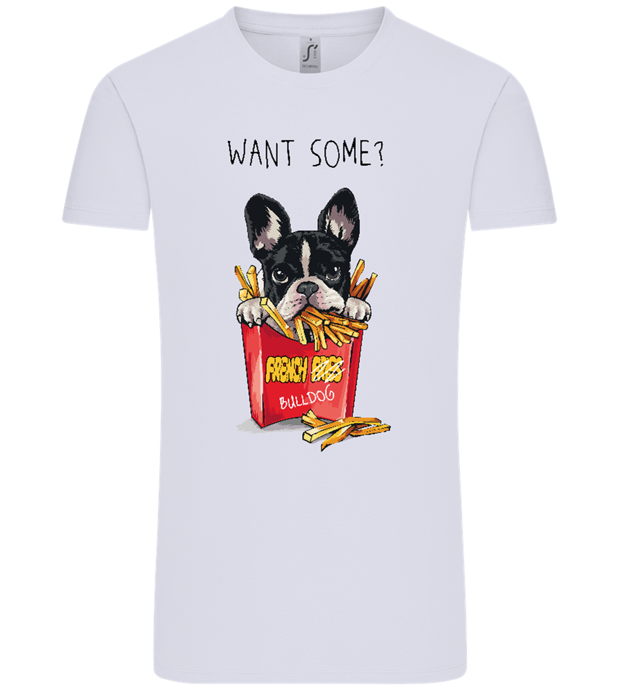 French Fries Design - Comfort Unisex T-Shirt_LILAK_front