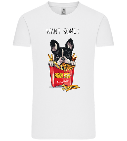 French Fries Design - Comfort Unisex T-Shirt_WHITE_front