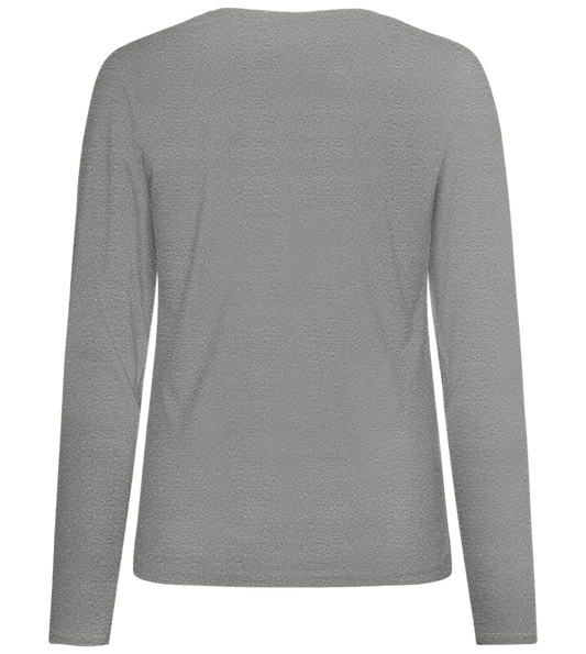 Big Plans Design - Premium Women´s long sleeve t-shirt_ORION GREY_back