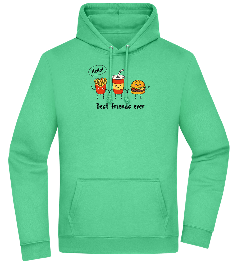 Best Friends Ever Design - Premium Essential Unisex Hoodie_SPRING GREEN_front