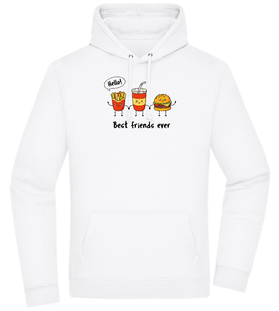 Best Friends Ever Design - Premium Essential Unisex Hoodie_WHITE_front