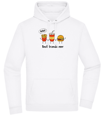 Best Friends Ever Design - Premium Essential Unisex Hoodie_WHITE_front