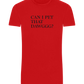Can I Pet That Dawggg Design - Basic Unisex T-Shirt_RED_front
