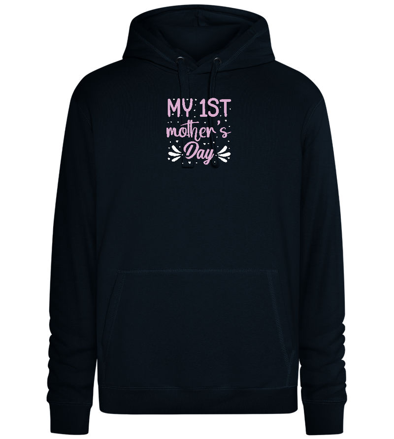 My 1st Mother's Day Design - Premium unisex hoodie_BLACK_front