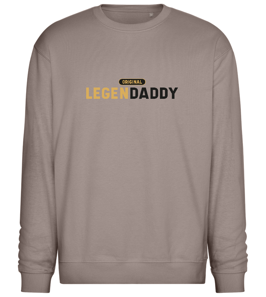 Original Legendaddy Design - Comfort Essential Unisex Sweater_CHARCOAL CHIN_front