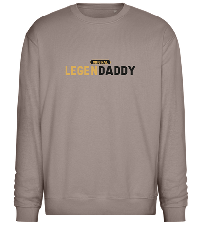 Original Legendaddy Design - Comfort Essential Unisex Sweater_CHARCOAL CHIN_front