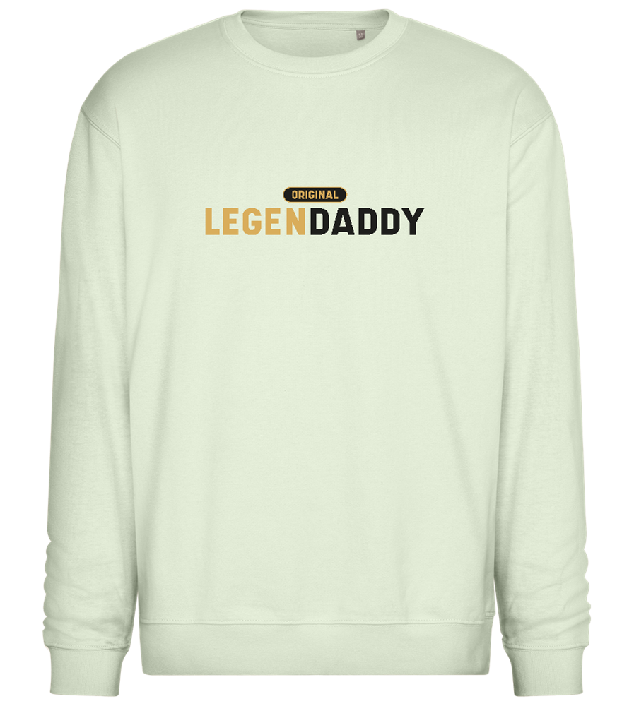 Original Legendaddy Design - Comfort Essential Unisex Sweater_CREAMY GREEN_front