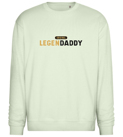 Original Legendaddy Design - Comfort Essential Unisex Sweater_CREAMY GREEN_front