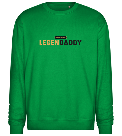 Original Legendaddy Design - Comfort Essential Unisex Sweater_MEADOW GREEN_front