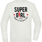 Super Girl Forever Design - Comfort Essential Unisex Sweater_CREAMY GREEN_front