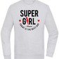 Super Girl Forever Design - Comfort Essential Unisex Sweater_ORION GREY II_front