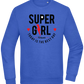 Super Girl Forever Design - Comfort Essential Unisex Sweater_ROYAL_front