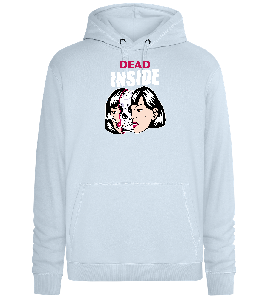 Dead Inside Design - Premium unisex hoodie_CREAMY BLUE_front