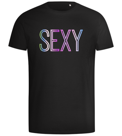 Sexy Text Design - Comfort men's t-shirt_DEEP BLACK_front