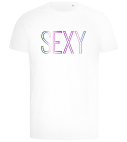 Sexy Text Design - Comfort men's t-shirt_WHITE_front