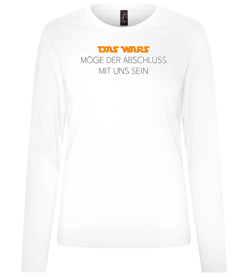 Das Wars Möge Der Abschluss Mit Uns Sein Design - Premium Women´s long sleeve t-shirt_WHITE_front