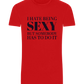 I Hate Being Sexy Design - Basic Unisex T-Shirt_RED_front