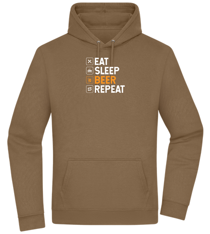 Beer Repeat Design - Premium Essential Unisex Hoodie_ARMY_front