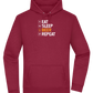 Beer Repeat Design - Premium Essential Unisex Hoodie_BORDEAUX_front