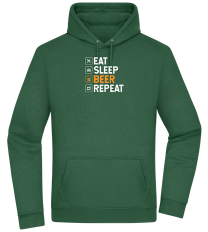 Beer Repeat Design - Premium Essential Unisex Hoodie_GREEN BOTTLE_front