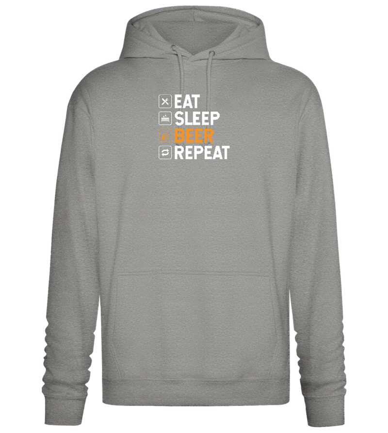 Beer Repeat Design - Premium Essential Unisex Hoodie_ORION GREY II_front