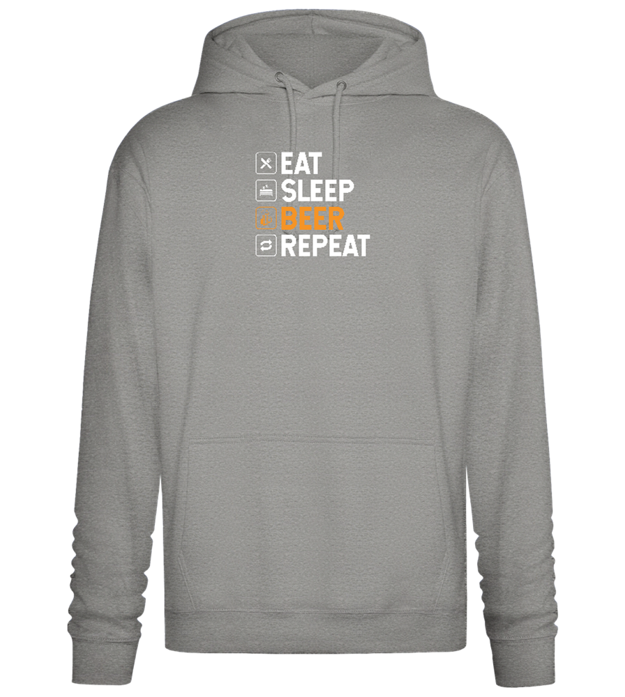 Beer Repeat Design - Premium Essential Unisex Hoodie_ORION GREY II_front