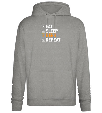 Beer Repeat Design - Premium Essential Unisex Hoodie_ORION GREY II_front