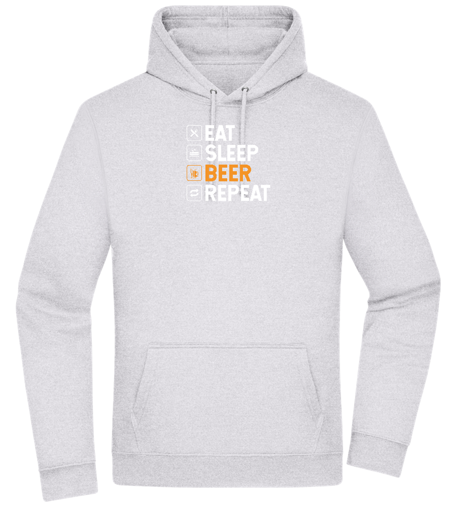 Beer Repeat Design - Premium Essential Unisex Hoodie_ORION GREY II_front