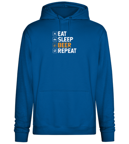 Beer Repeat Design - Premium Essential Unisex Hoodie_ROYAL_front