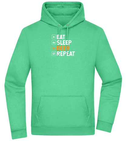 Beer Repeat Design - Premium Essential Unisex Hoodie_SPRING GREEN_front