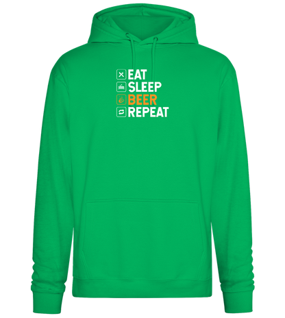 Beer Repeat Design - Premium Essential Unisex Hoodie_SPRING GREEN_front