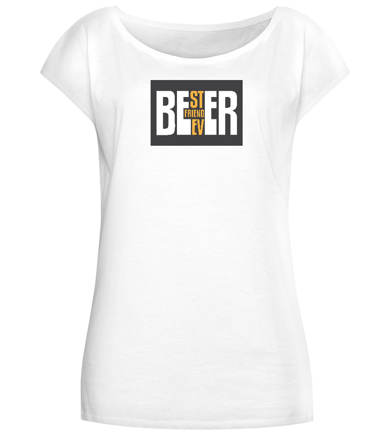 Beer Best Friend Design - Comfort long t-shirt_WHITE_front