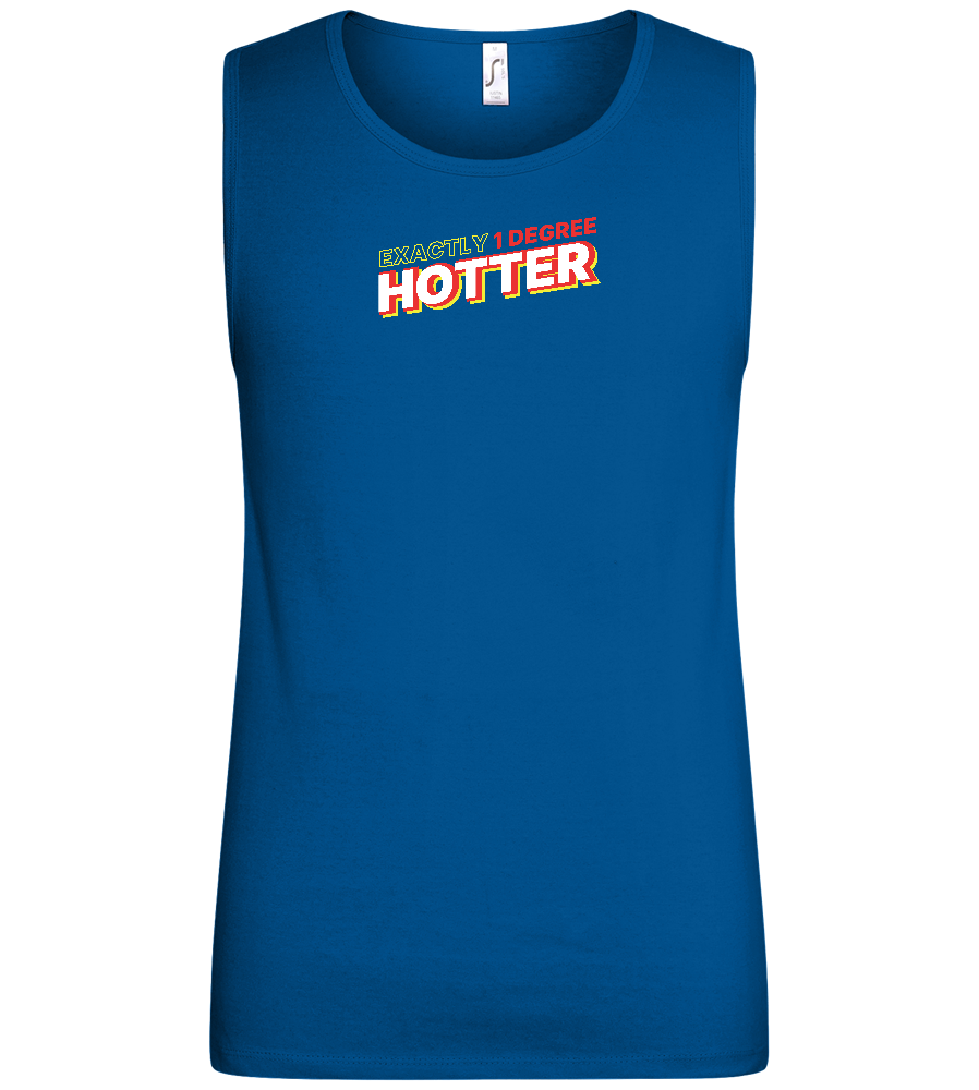 1 Degree Hotter Design - Basic men's tank top_ROYAL_front