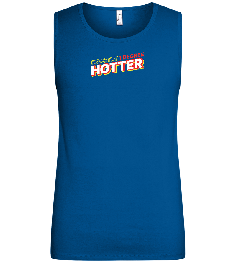 1 Degree Hotter Design - Basic men's tank top_ROYAL_front