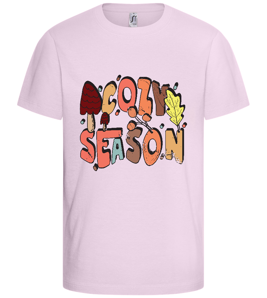 Cozy Season Design - Basic kids t-shirt_LIGHT PINK_front