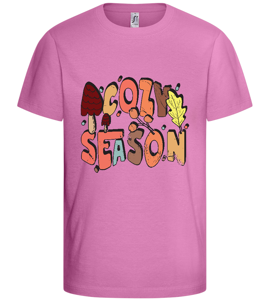 Cozy Season Design - Basic kids t-shirt_PINK ORCHID_front