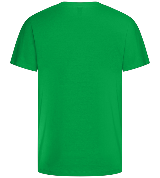 Cozy Season Design - Basic kids t-shirt_MEADOW GREEN_back