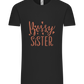 Bossy Sister Text Design - Comfort Unisex T-Shirt_DEEP BLACK_front