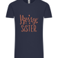 Bossy Sister Text Design - Comfort Unisex T-Shirt_FRENCH NAVY_front