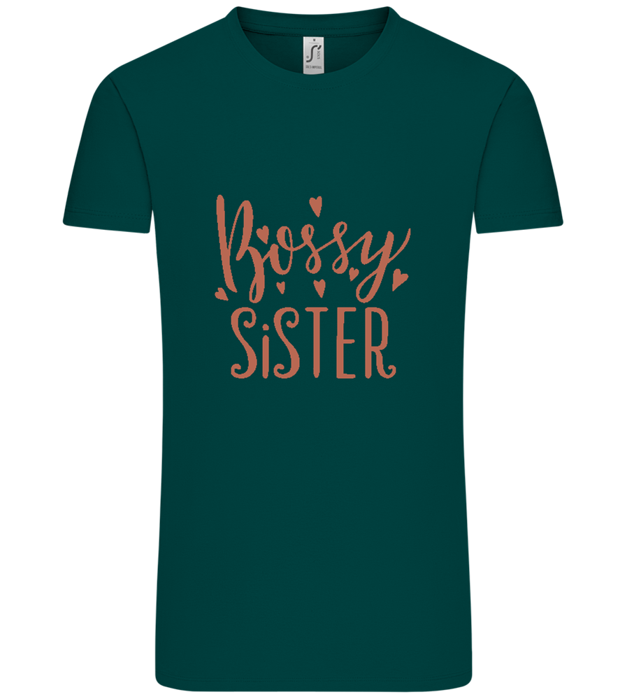 Bossy Sister Text Design - Comfort Unisex T-Shirt_GREEN EMPIRE_front