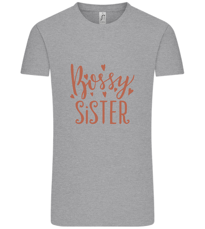 Bossy Sister Text Design - Comfort Unisex T-Shirt_ORION GREY_front