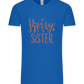 Bossy Sister Text Design - Comfort Unisex T-Shirt_ROYAL_front