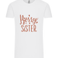 Bossy Sister Text Design - Comfort Unisex T-Shirt_WHITE_front