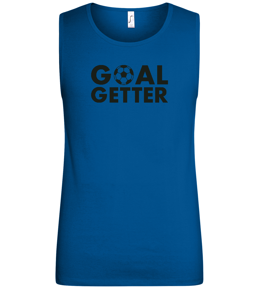 Goal Getter Design - Basic men's tank top_ROYAL_front