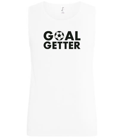 Goal Getter Design - Basic men's tank top_WHITE_front