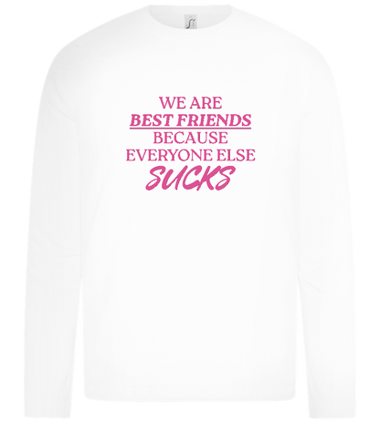 Best Friends Design - Premium kids long sleeve t-shirt_WHITE_front